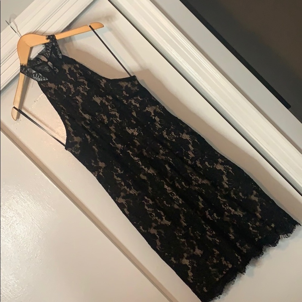 Black lace dress